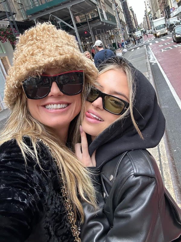 Heidi y su hija Leni en Nueva York