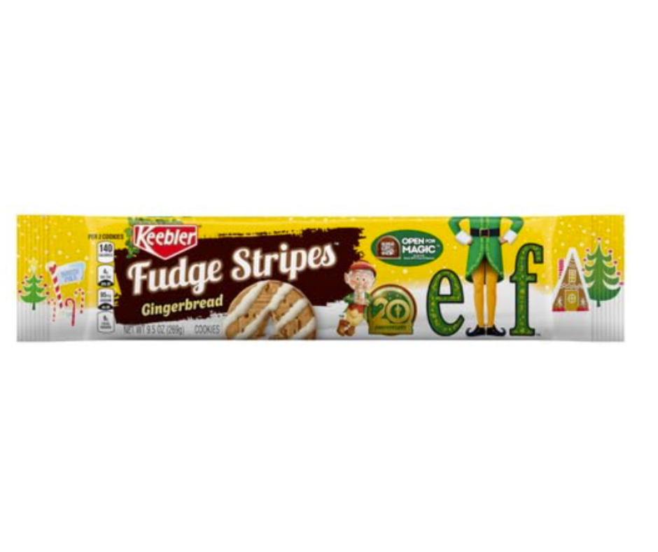 Keebler Elf gingerbread Fudge Stripes