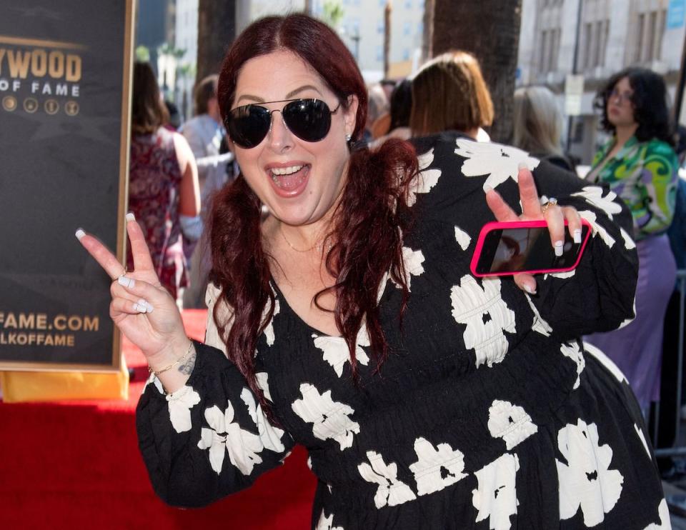 Singer Carnie Wilson attends a ceremony for 