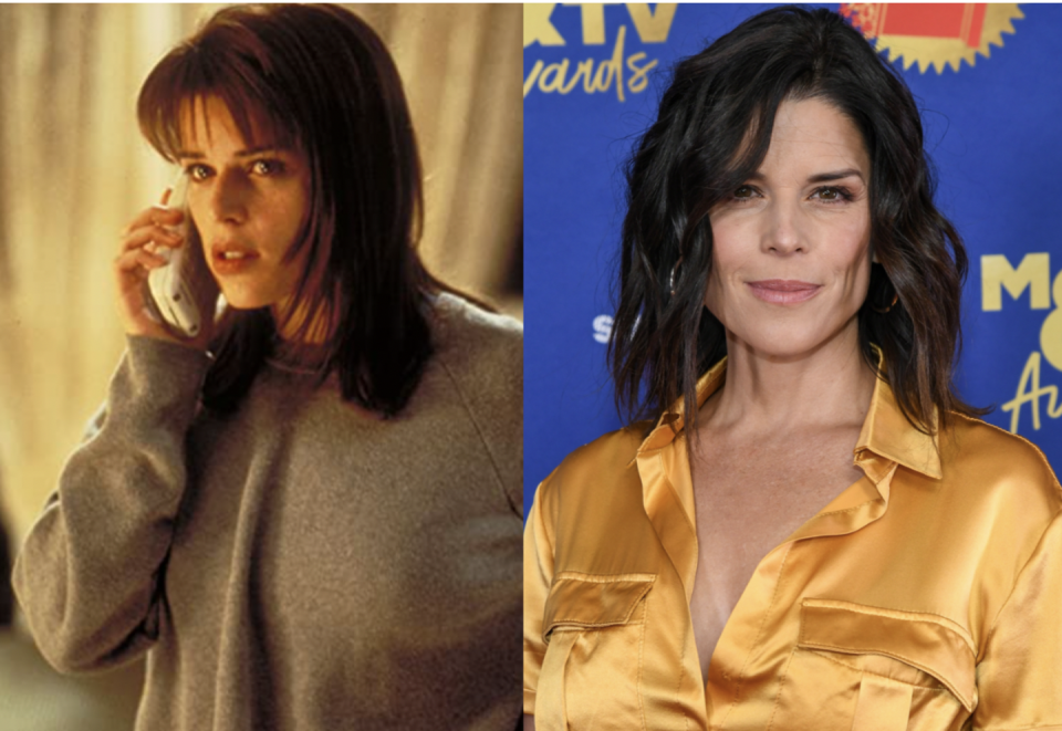 <p>Conclusive proof that (1) the '90s were a harrowing time for both bangs and sweatshirts, and (2) Neve is an ageless queen. </p>