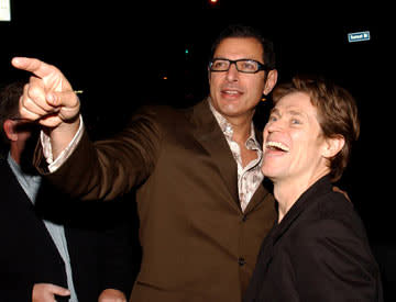 Jeff Goldblum and Willem Dafoe at the Los Angeles screening of Touchstone Pictures' The Life Aquatic with Steve Zissou