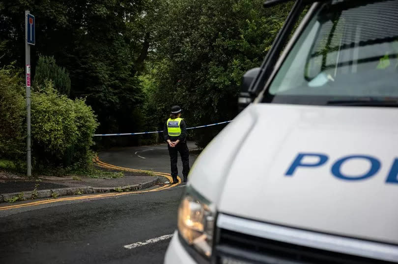 Police at the scene in Clifton Country Park