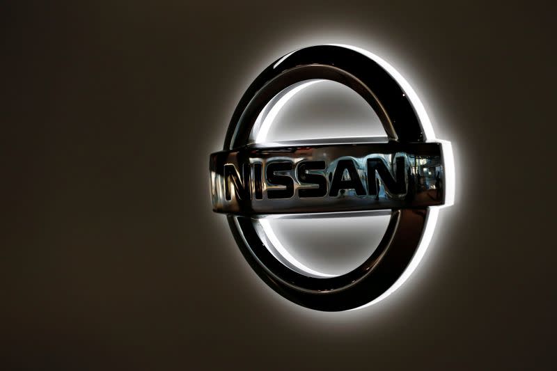 Imagen de archivo: Logotipo de Nissan Motor en su sede en Yokohama, Japón.