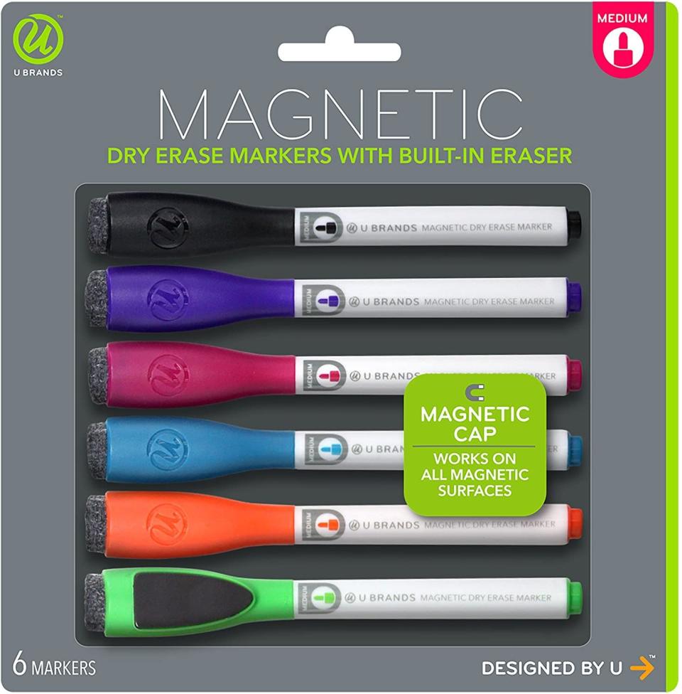 U Brands Low Odor Magnetic Dry Erase Markers