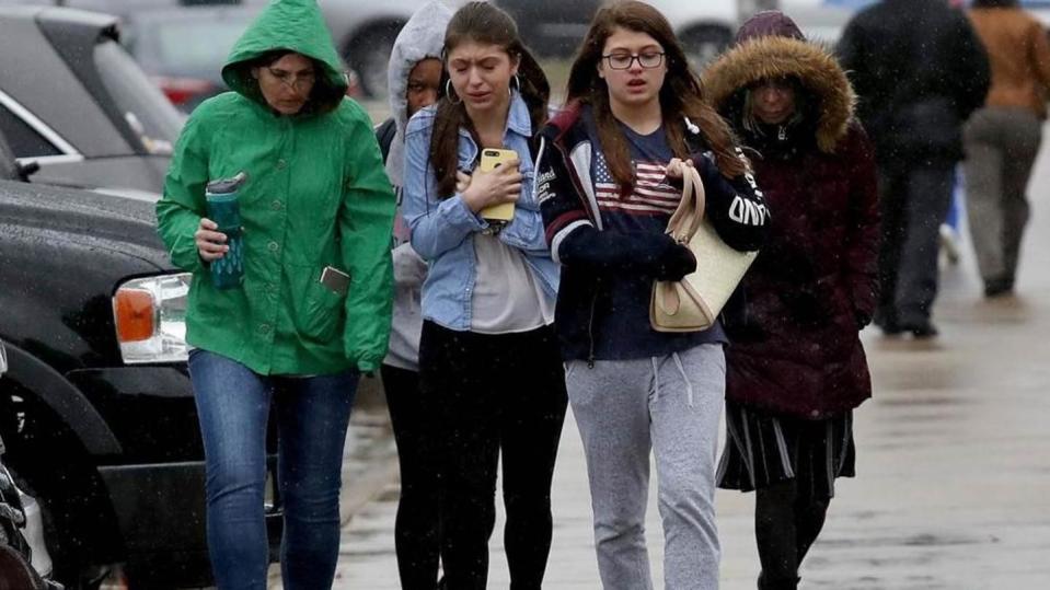 A 17-year-old student of Great Mills High School in St Mary’s County, Maryland, shot two others before being killed. Source: Getty