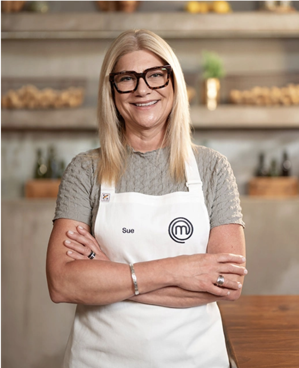 Sue Bazely is very much a real MasterChef contestant. Credit: Channel Ten