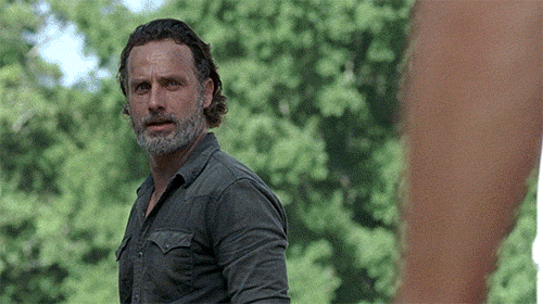 <p>It’s tough to say who’s sadder here: Daryl, as Rick tells him he can’t come home to Alexandria lest Negan find him there and kill him, or Rick, who can’t help but turn back and look at his BFF as he leaves Daryl behind on the other side of the Kingdom gates.<br><br>(Credit: AMC) </p>