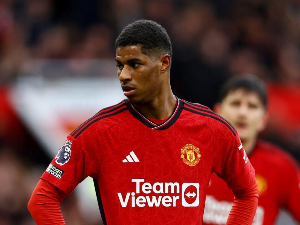 Marcus Rashford has responded after suffering abuse from fans (REUTERS)