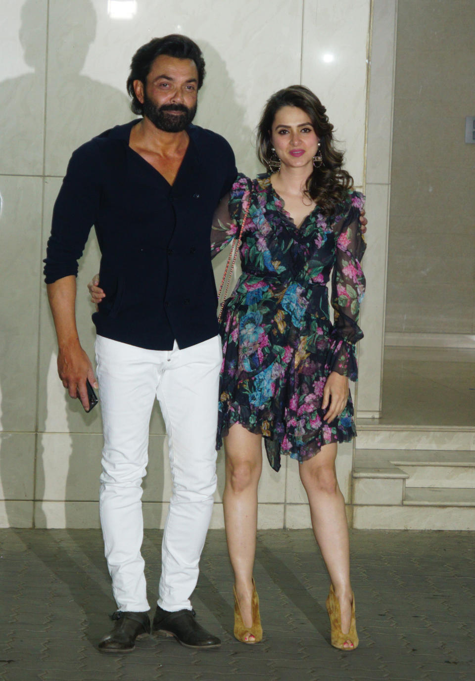 MUMBAI, INDIA - DECEMBER 26:  Bobby Deol and Tanya Deol attend the Salman Khan's  birthday celebration on December 26,2019 in Mumbai, India (Photo by Prodip Guha/Getty Images)