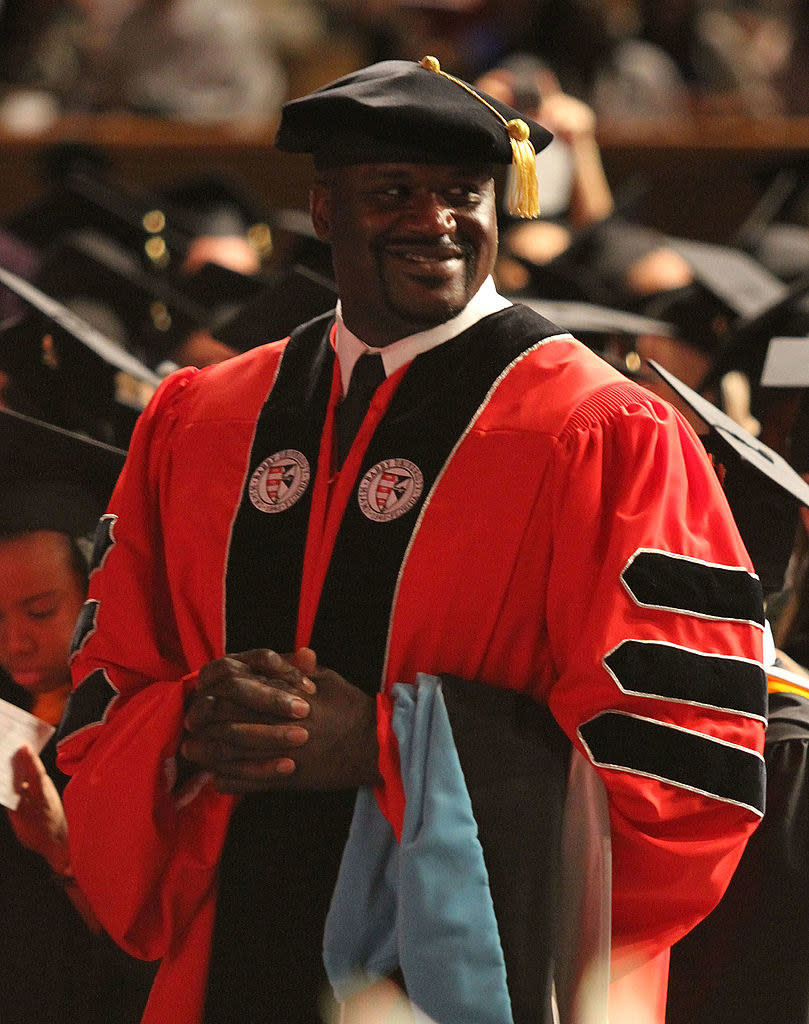 Shaq at graduation