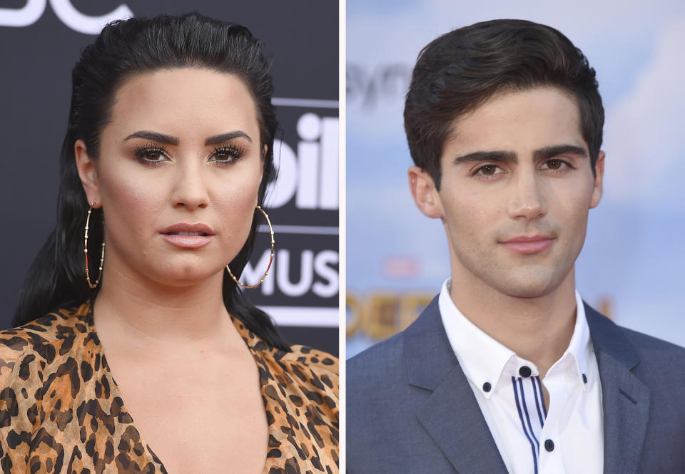 Demi Lovato and Max Ehrich split in September two months after announcing their engagement.  (Photo: ASSOCIATED PRESS)