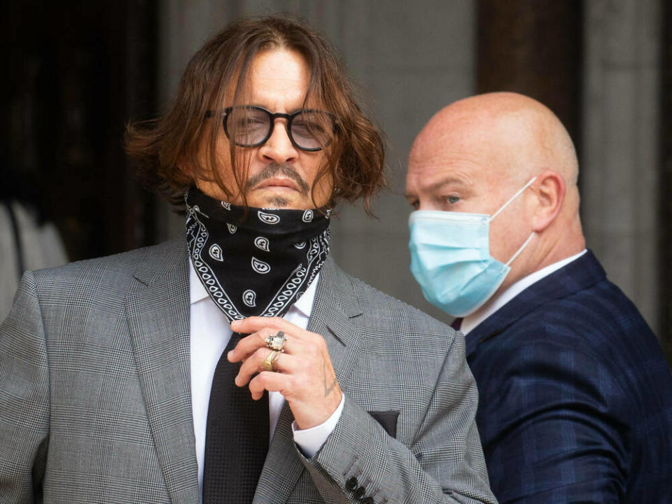 Johnny Depp am 13. Juli vor Gericht in London. (Bild: imago images/i Images)