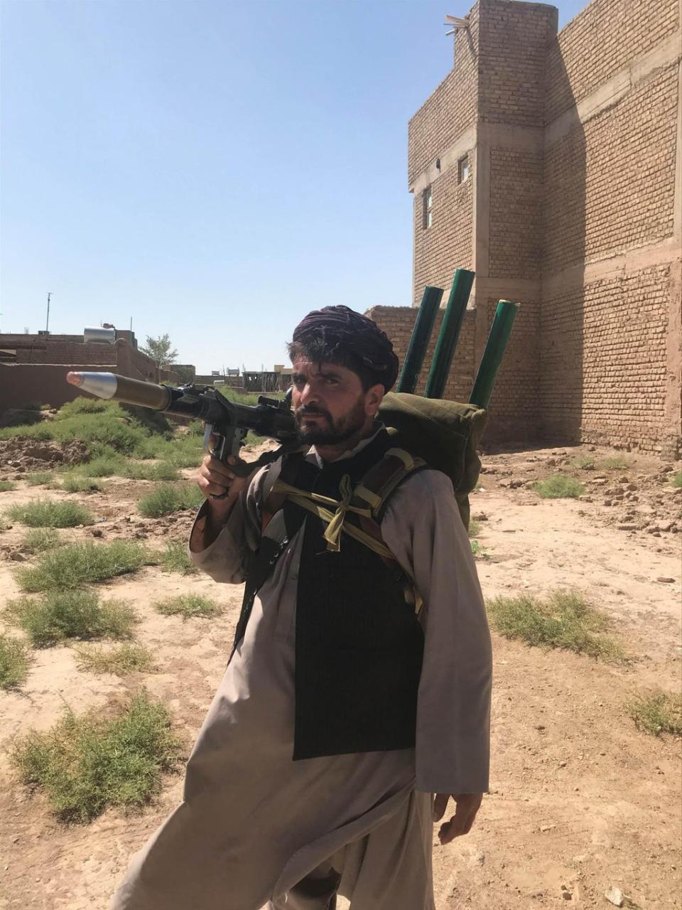 A militia fighter in Afghanistan this summer as the Taliban swept across the country (Kim Sengupta)