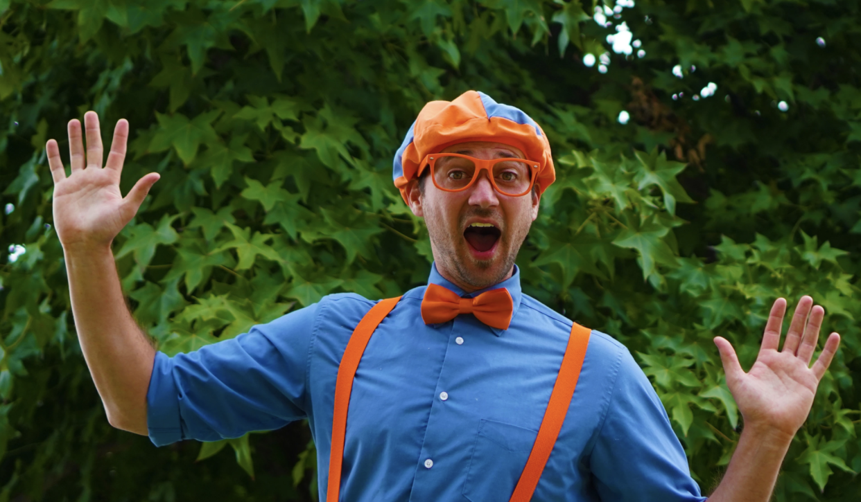 Parents were thrown off when Blippi, created by Stevin John (shown here), was portrayed by a different actor. (Photo: Blippi.com/Moonbug)