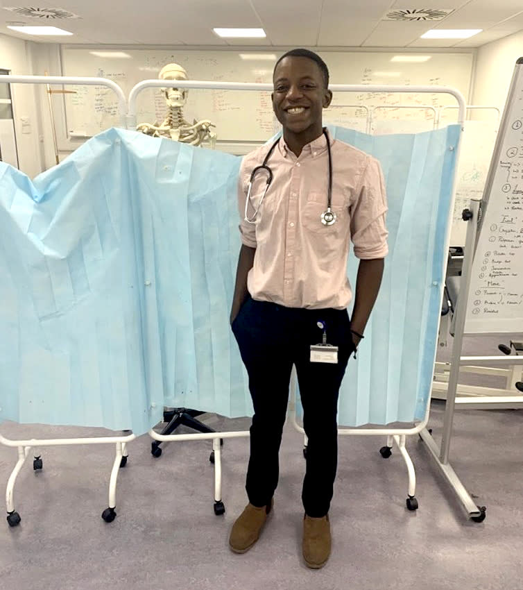 Medical student Malone Mukwende is the co-author of a guidebook identifying medical conditions on dark skin. (St. George's University of London)