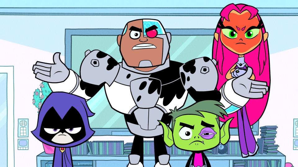 Raven, Cyborg, Beast Boy, and Starfire (Photo: Cartoon Network)