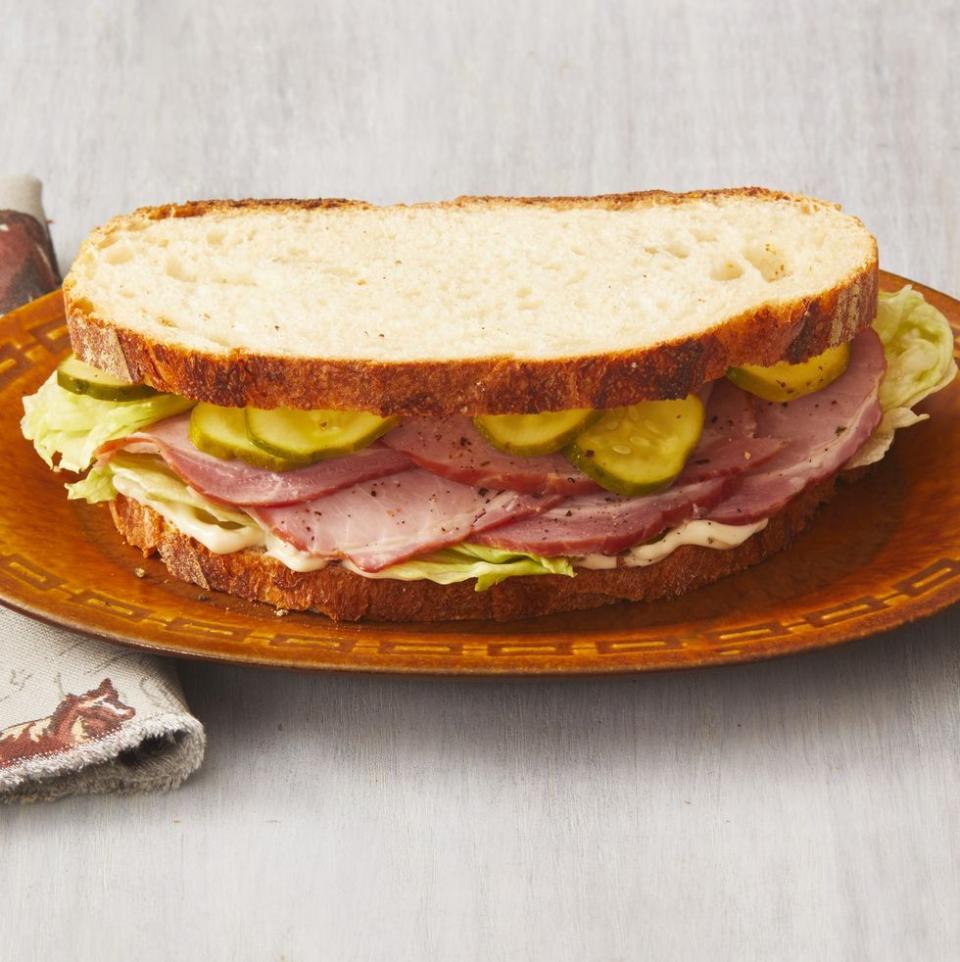 Ham Sandwiches with Quick Pickles