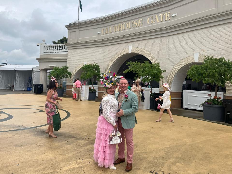 Julie and Kurt Keeney, of Covington, called the 150th Kentucky Derby the “biggest event of our year" on Oaks Day on May 3, 2024.