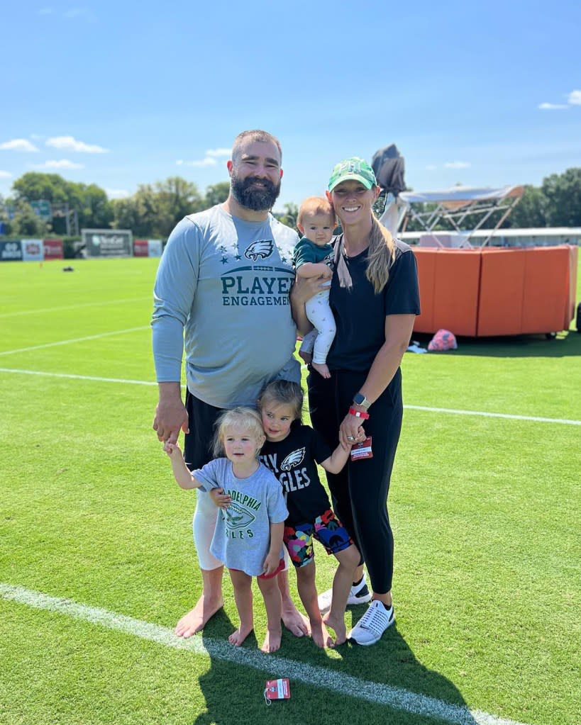 Jason Kelce, Wife Kylie Have Their Hands Full With 3 Kids: Everything They've Said About Parenting