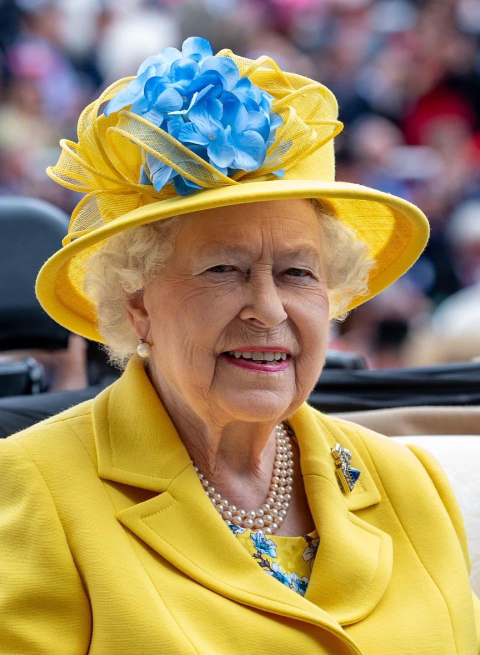 Queen Elizabeth II on the first day of Royal Ascot