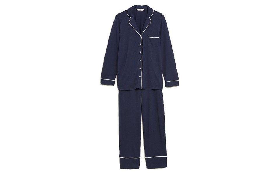 Marks & Spencer Cool Comfort Cotton Modal Pyjama Set best gifts for her 2023