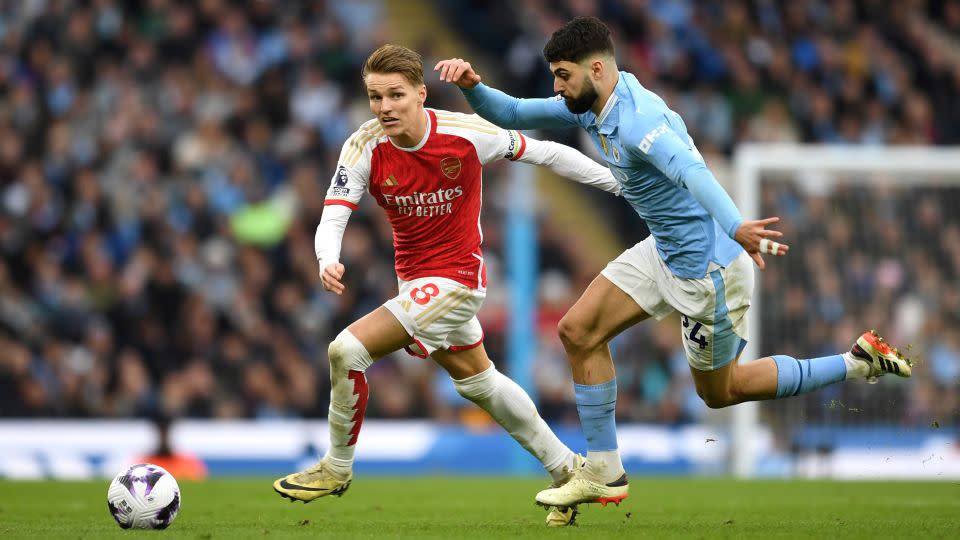 Arsenal and Manchester City recently played out a nervy 0-0 draw. - David Price/Arsenal FC via Getty Images