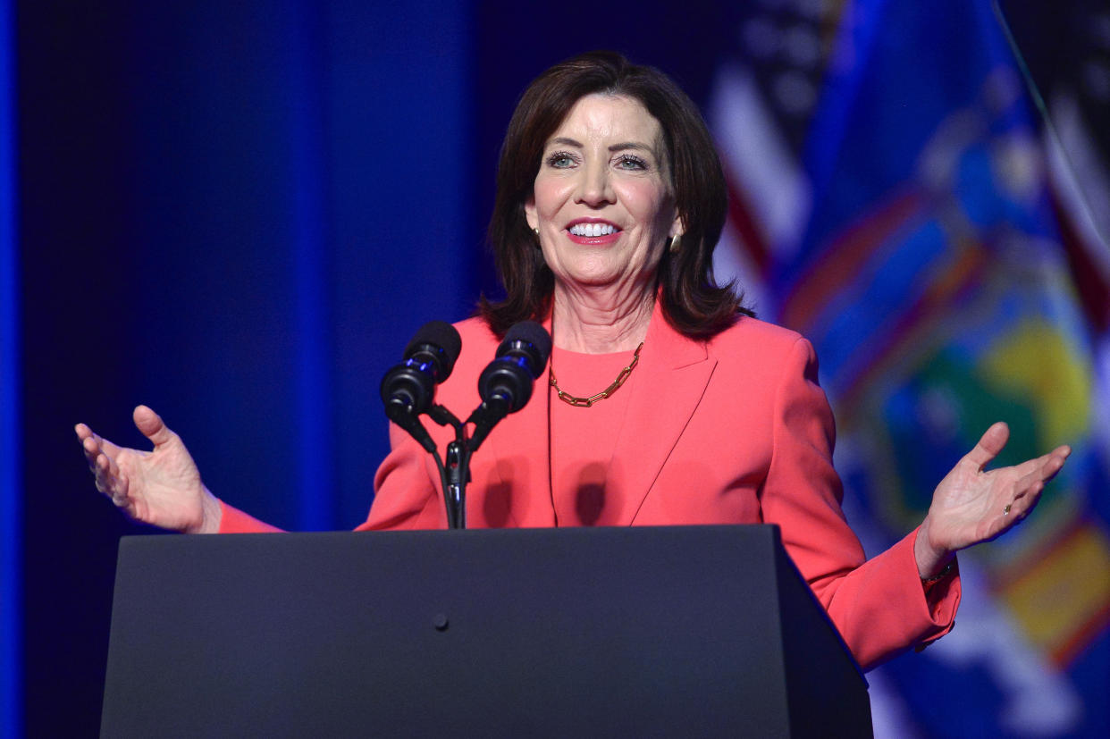 Gov. Kathy Hochul will travel to Italy and Ireland to discuss climate change and economics later this week.