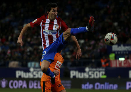 Football Soccer - Atletico Madrid v Eibar - Spanish King's Cup - Vicente Calderon stadium, Madrid, Spain - 19/01/17 - Atletico Madrid's Nicolas Gaitan in action. REUTERS/Sergio Perez