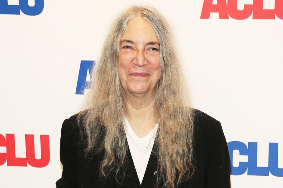 <p>Rob Kim/Getty</p> Patti Smith in New York City in October 2022