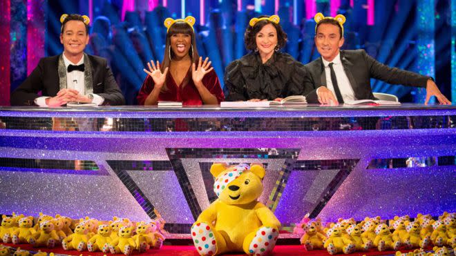 The Strictly judges appear in a charity special for Children in Need: BBC