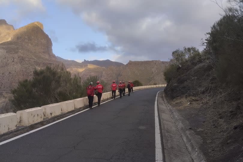 Volunteer firemen searching for missing Jay Slater in Tenerife