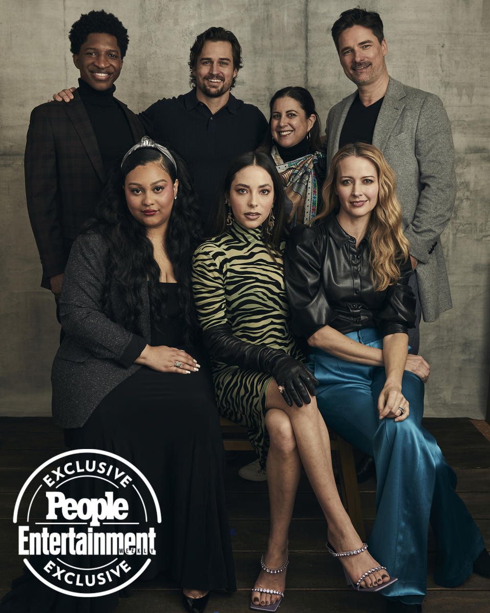 Lex Lumpkin, Aliyah Royale, Jon-Michael Ecker, Mariel Molino, Emily Fox, Amy Acker, and Warren Christie (<em>The Watchful Eye</em>)