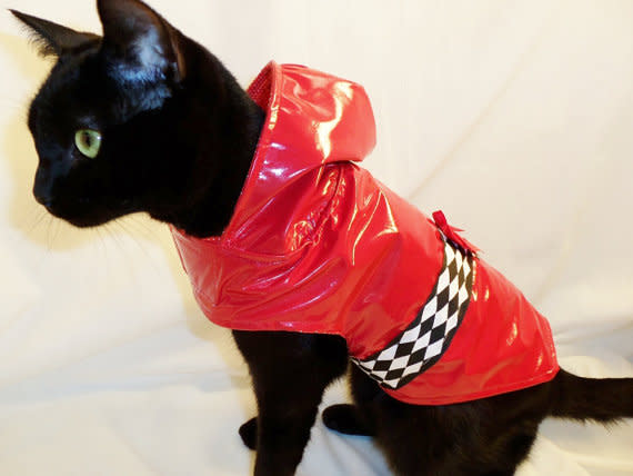 Cat Raincoat by Etsy