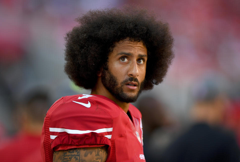 Closeup of Colin Kaepernick