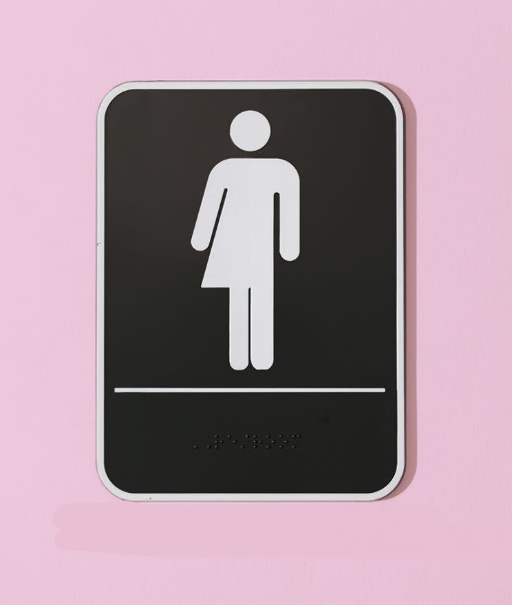 The new ad highlights the stress transpeople can experience while using the restroom. (Photo: Stocksy)