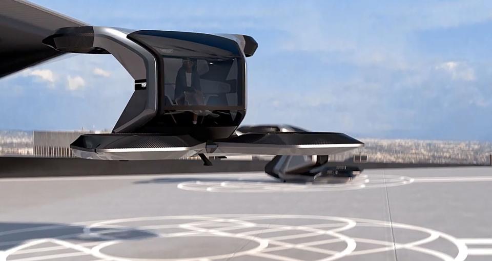 During a presentation at the 2021 Consumer Electronics Show, GM's Michael Simcoe, head of global design, showed the world the Cadillac Vertical Take-off and Landing (VTOL) concept. It is a personal flying car. GM gave no timeline for its launch.