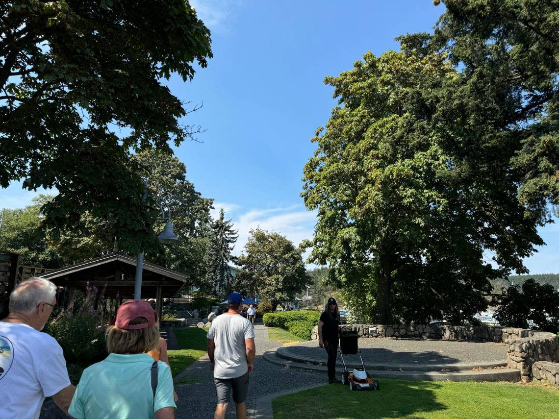 Fairweather Park near the Friday Harbor marina at 204 Front St., Friday Harbor, Wash. on August 2, 2024.