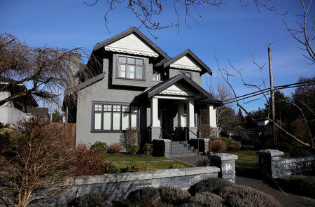 FILE PHOTO: The family home of Huawei's financial chief Meng Wanzhou, in the Dunbar neighborhood of Vancouver, British Columbia, Canada, January 28, 2019. REUTERS/Ben Nelms