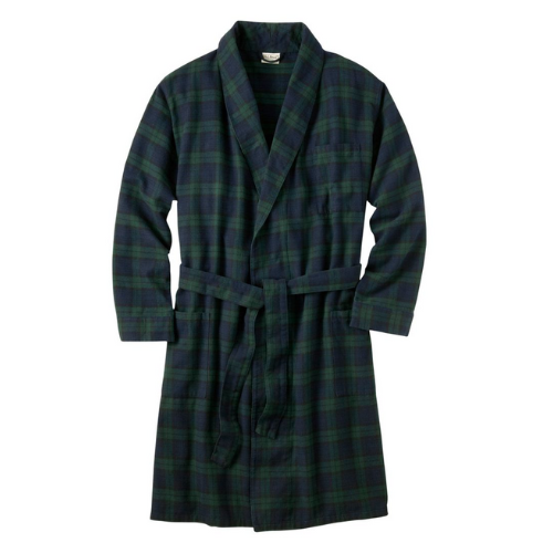 L.L. Bean Scotch Plaid Flannel Robe