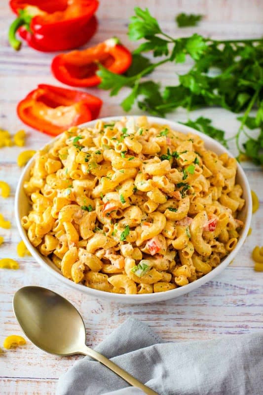 <p>How To Feed A Loon</p><p>Add a little Cajun kick to your next summer cookout.</p><p><strong>Get the recipe: <a href="https://howtofeedaloon.com/cajun-pasta-salad/" rel="nofollow noopener" target="_blank" data-ylk="slk:Cajun Pasta Salad;elm:context_link;itc:0;sec:content-canvas" class="link rapid-noclick-resp">Cajun Pasta Salad</a></strong></p>