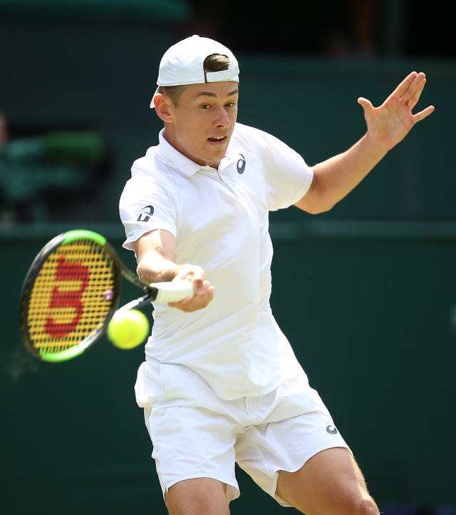 Alex De Minaur in action