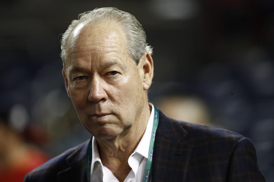 Jim Crane cited revenue shortfalls in call to sell tickets in the midst of a COVID-19 crisis. (AP Photo/Patrick Semansky)