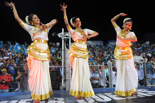 Cheerleaders and Celebrities at IPL-5