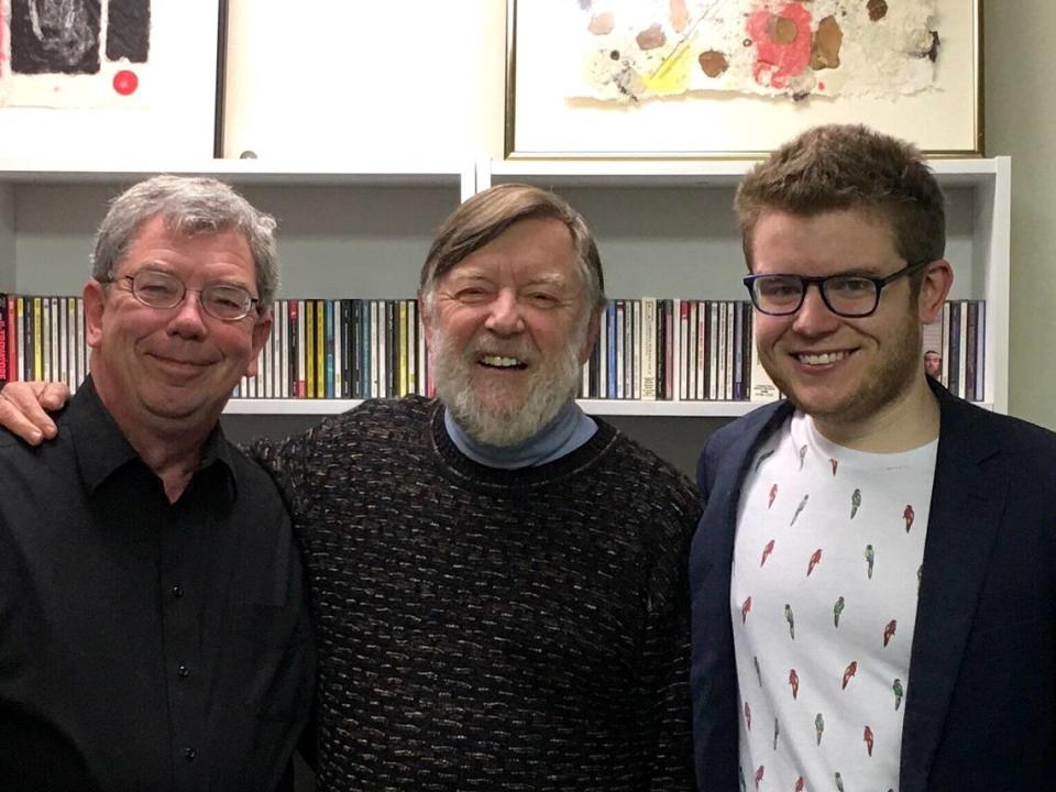 William Baker, from left, Andrew Davis, who recently died at the age of 80, and his son, Edward Frazier Davis.