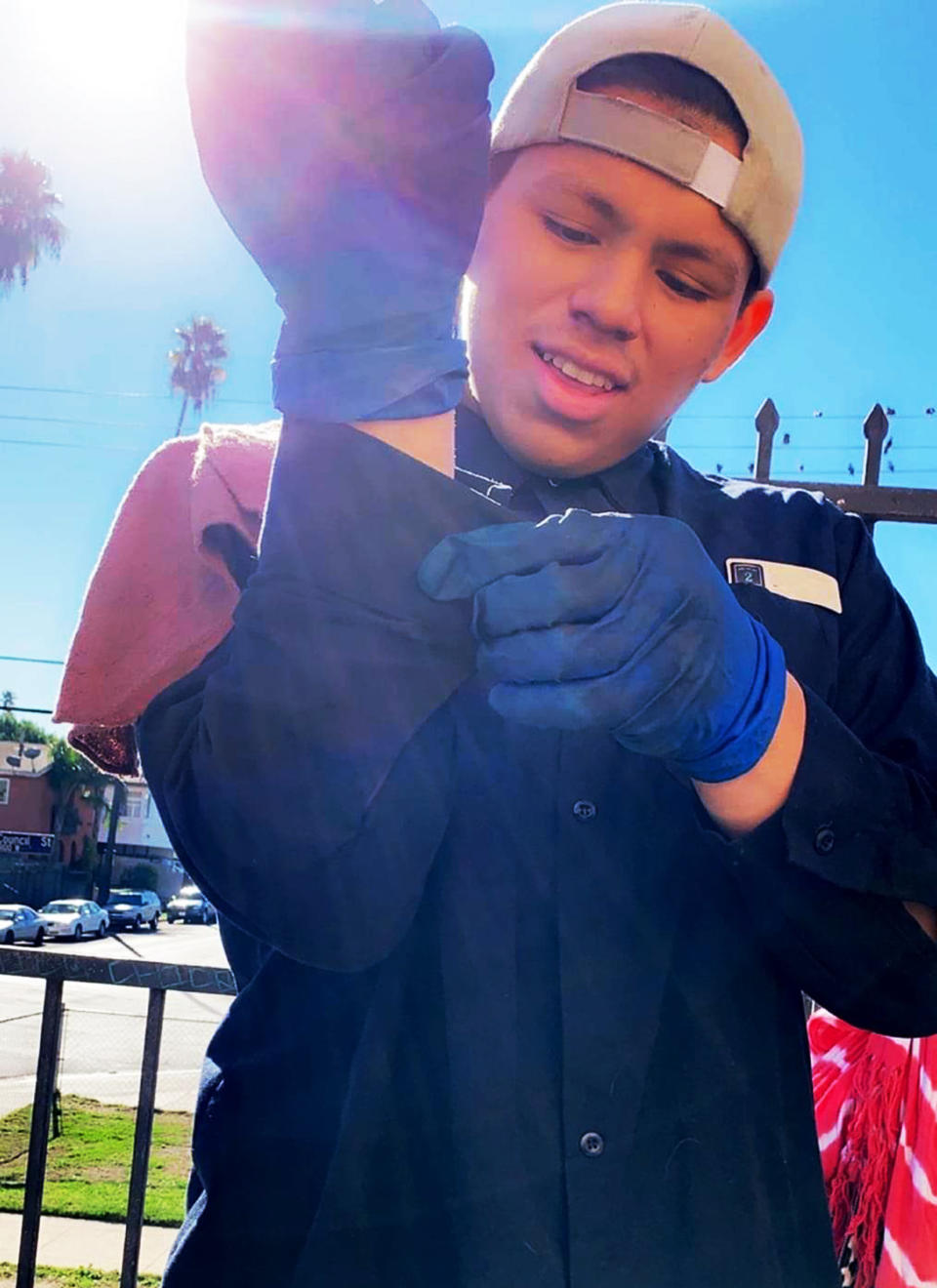 FILE - This undated file photo provided by Noe Abarca shows Andres Guardado Pinedo, who was fatally shot by a Los Angeles County sheriff's deputy. The Los Angeles County coroner on Friday, July 10, 2020, released the autopsy report on an allegedly armed Pinedo who was shot by a sheriff's deputy that the Sheriff's Department had requested remain confidential under a security hold. (Courtesy of Noe Abarca via AP, File)