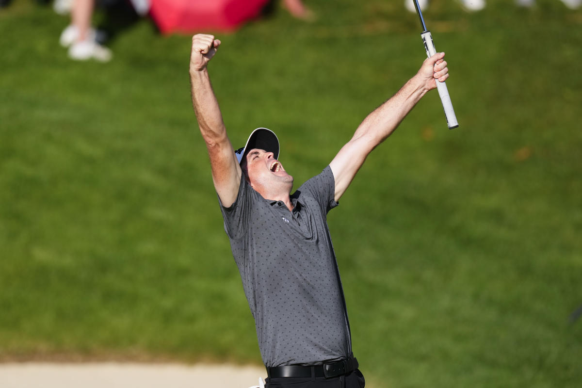 Keegan Bradley wins Travelers Championship, breaks tournament record by