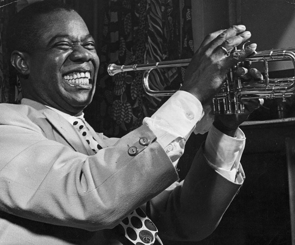 Louis Armstrong performing in Baltimore.