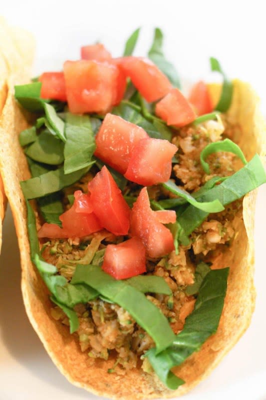 <p>feastingonfruit.com</p><p>These hard shel vegan tacos are deliciously messy.</p><p><strong>Get the recipe: <a href="http://www.feastingonfruit.com/secretly-cruciferous-crunchy-tacos-2/" rel="nofollow noopener" target="_blank" data-ylk="slk:Secretly Cruciferous Crunchy Tacos;elm:context_link;itc:0;sec:content-canvas" class="link ">Secretly Cruciferous Crunchy Tacos</a></strong></p>