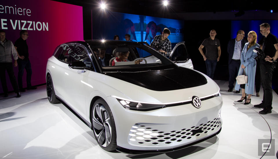 Volkswagen ID Space Vizzion Concept unveil