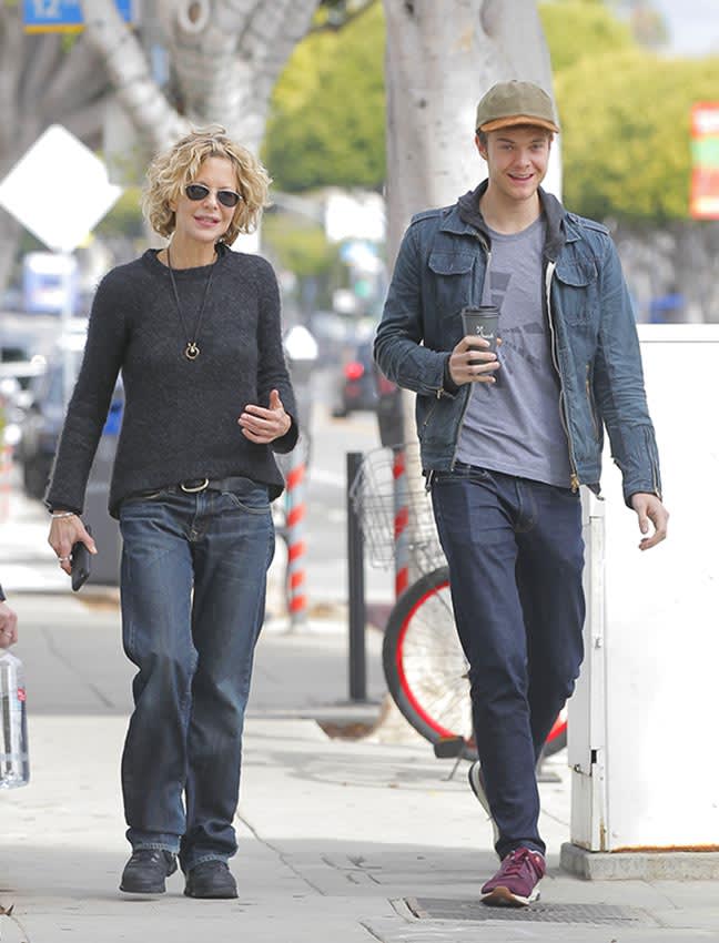 Meg Ryan con su hijo Jack, nacido de su unión con Dennis Quaid